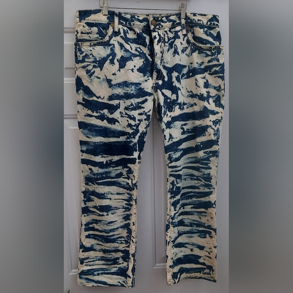 ROBIN'S JEAN LNG FLP MEN'S ACID DYE STUDDED POCKETS BOOT LEG JEANS SIZE 42 X 30 - Picture 8 of 12